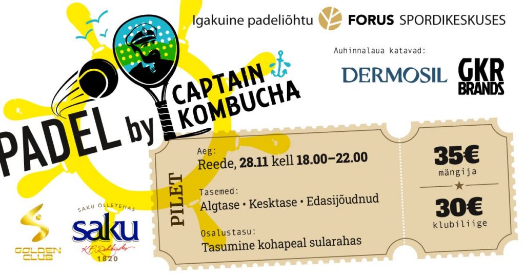 Padel by Captain Kombucha Forus Spordikeskus Tondil