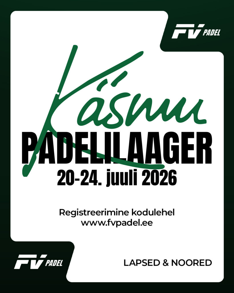 Padeli- ja tenniselaager lastele ja noortele Käsmus